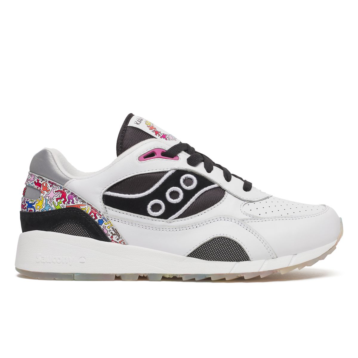 Keith Haring X Saucony Shadow 6000, White | Multi, dynamic