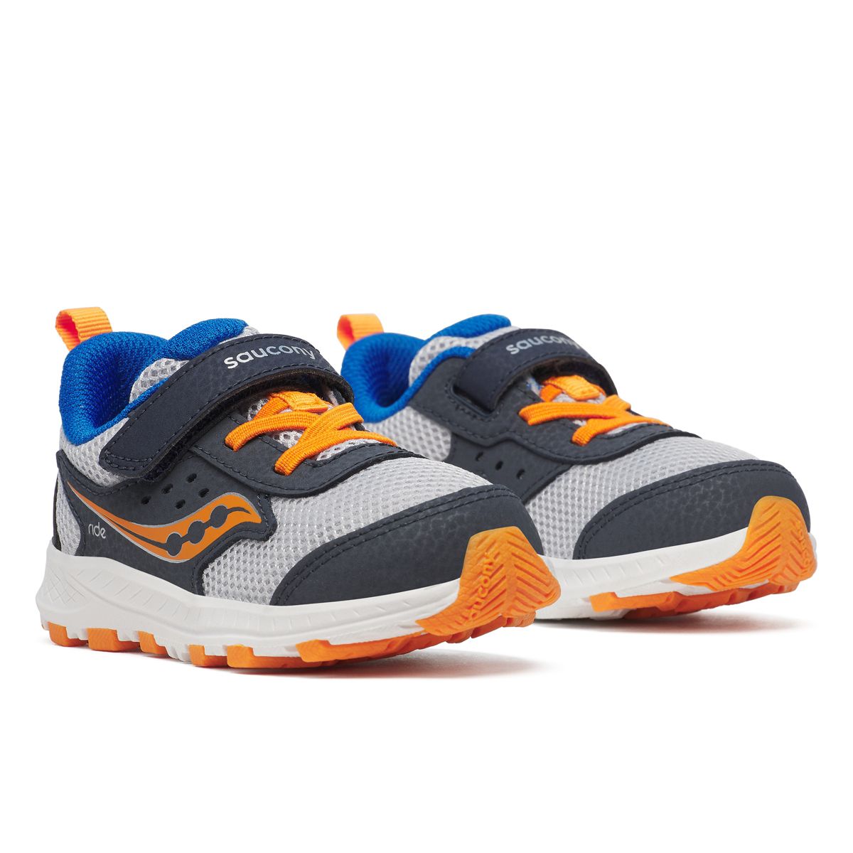 Ride Jr. Sneaker, Navy/Grey/Peel, dynamic 2
